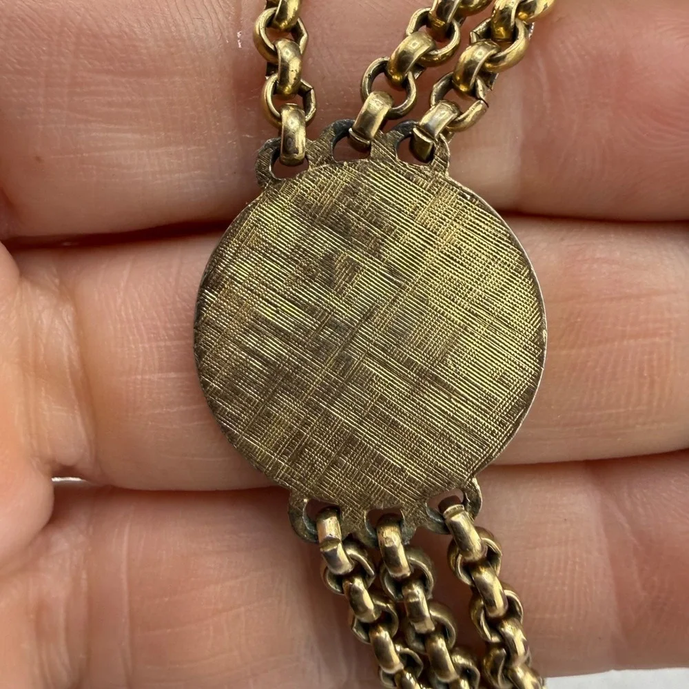 Vintage Speidel ID Bracelet‎ Engraved Gold Tone 6.5